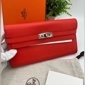Hermes Kelly Wallet Epsom Long in box ❤️